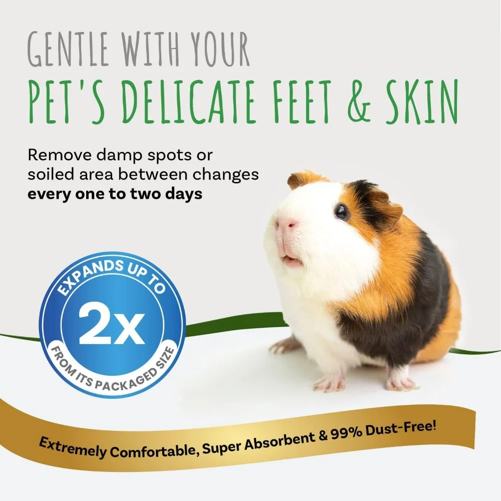 مفروشات أسبن طبيعية ممتازة للحيوانات الأليفة الصغيرة، منخفضة الغبار وماصة، حجم كبير 2 عبوة مصنوعة في الولايات المتحدة الأمريكية #5