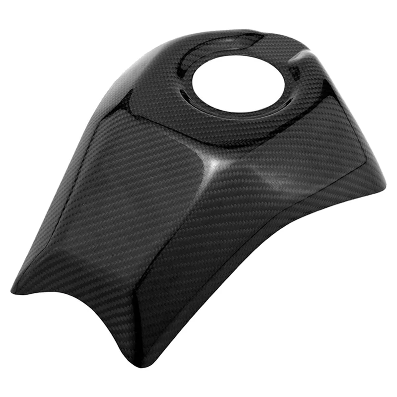 Real Carbon Fiber Fuel Gas Oil Tank Cap Guard Cover for Honda CRF300L Dirt Bikes Motorcycle Gas Shield Accessory