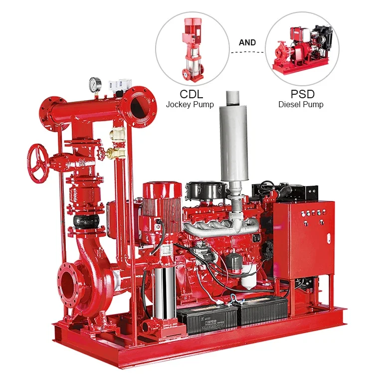 Purity FM Horizontal Centrifugal Fire Fighting Pump 250 GPM And Jockey Pump