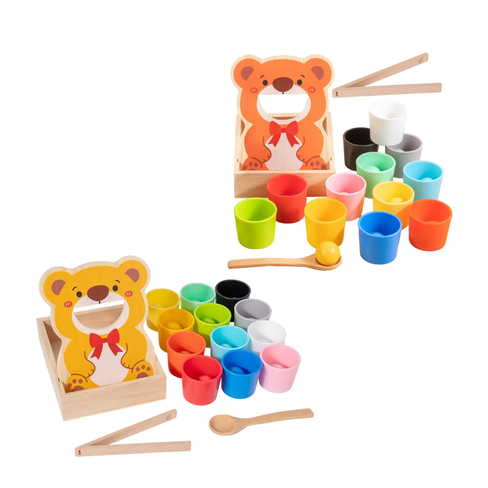 Fingir jogo de alimentação interativo brinquedo de alimentação animal de madeira para crianças conjunto de cozinha educacional e melhoria de habilidades