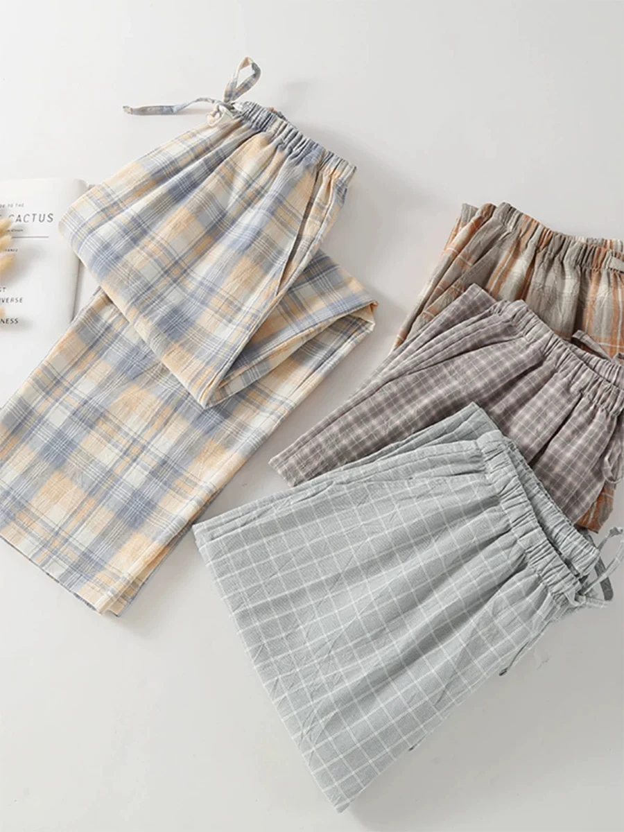 

New Pajama Pants Men's Thin Casual Trousers Men's Spring and Autumn Loose Plus Size Can Be Worn Outside Home Pants