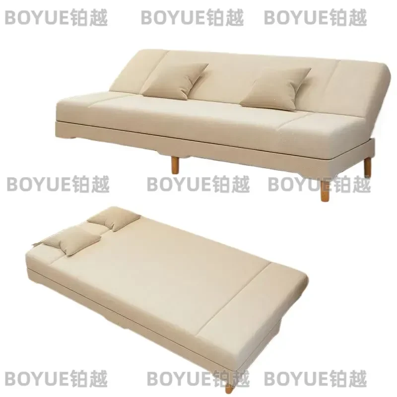 Foldable Cat Scratching Leather Sofa Bed Dual Purpose Compact Furniture for Small Apartment Rental Space Saving Pet Friendly