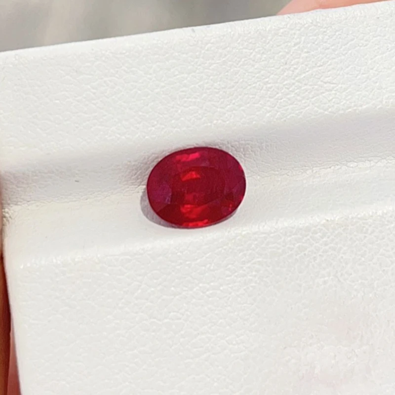 

Treated Natural Ruby Loose Gemstones 7mmx9mm 3ct Oval Shape Ruby Gemsotne for Jewelry DIY