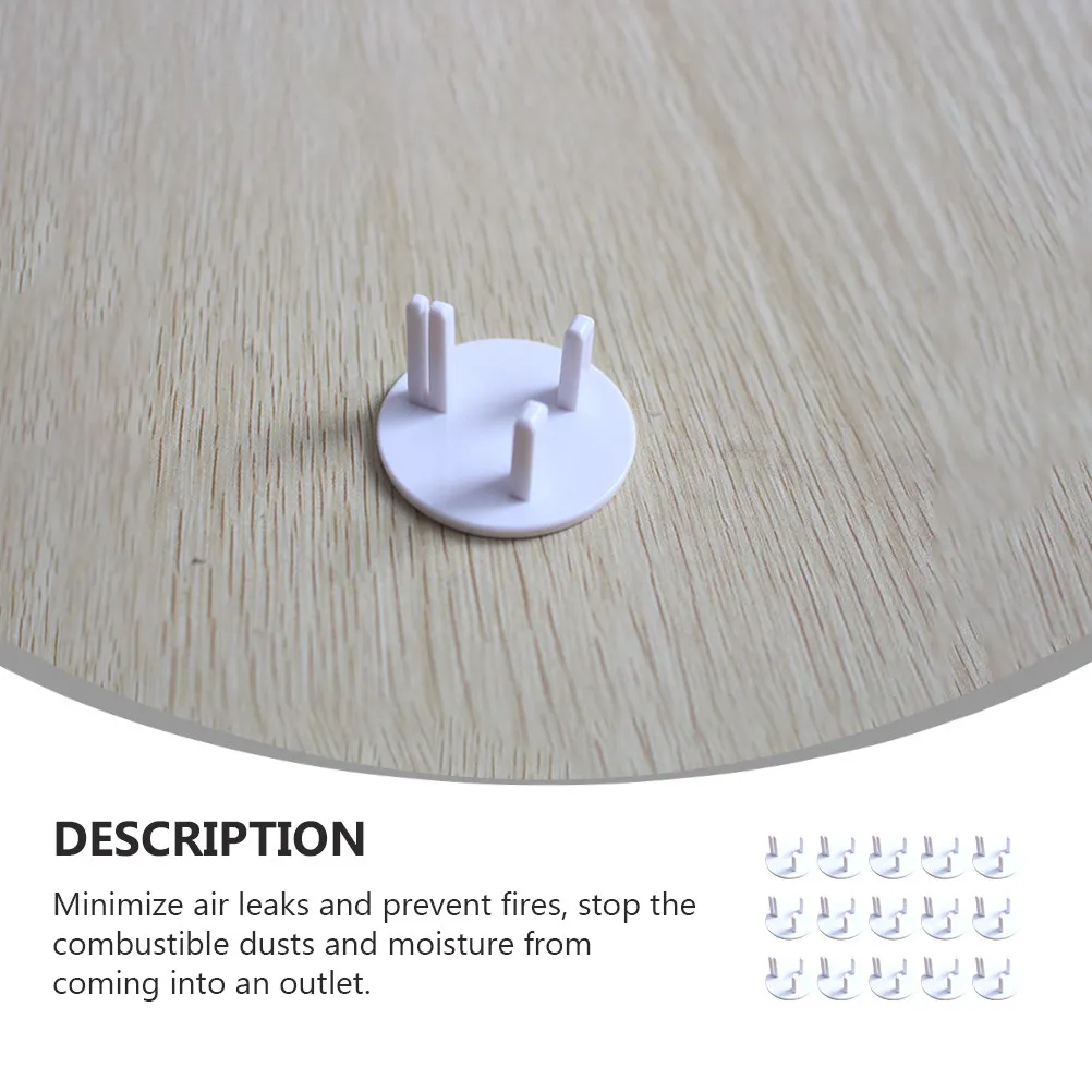 

15Pcs Power Outlet Socket Covers Babyproof Protective Plug Cover Child Safety Electrical Cover Power Outlet Socket
