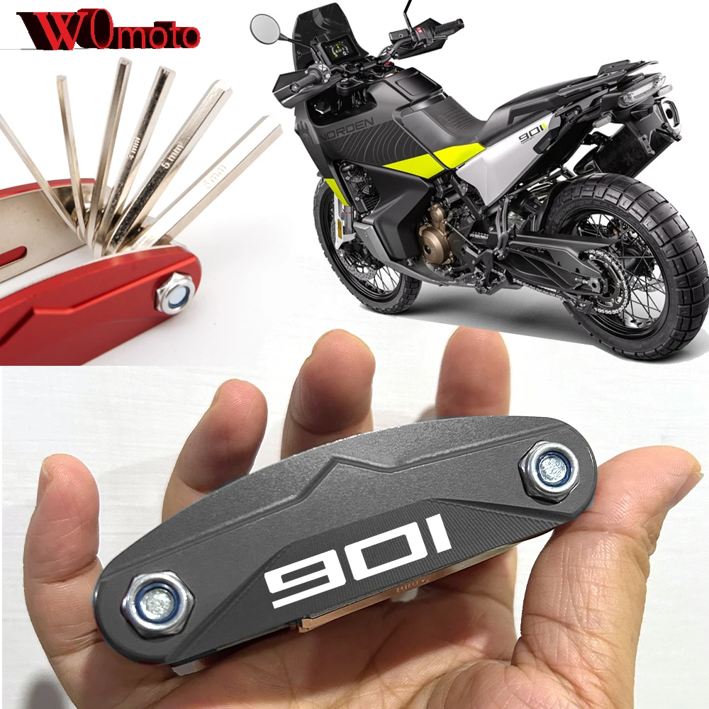 New Motorcycle Aluminum Multi Function Repair portable Screwdriver Tools Set For Husqvarna Norden 901 Norden901 Moto Accessories