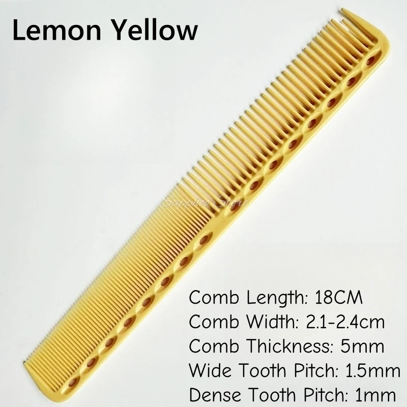 1PC 18cm Professionelle Friseur Haarschnitt Kamm Doppel Headed Anti Statische Hohe Temperatur Widerstand Salon Haar Styling Werkzeuge