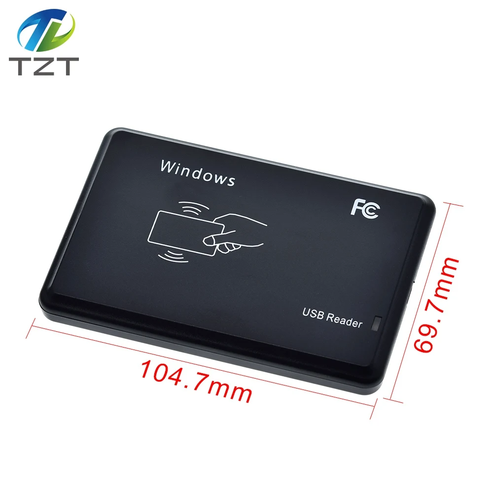 RFID Reader USB Port EM4100 TK4100 125khz ID Contactless Sensitivity Smart Card Support Window System Linux