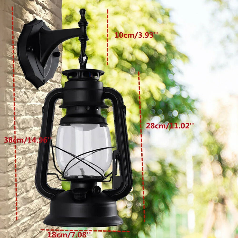 

Iron Plastic Outdoor Lighting Wall Light Wall Lamp Outdoor Wall Lamp Wall Mount Light Fixture Illuminated Area Approx. 5m² Black