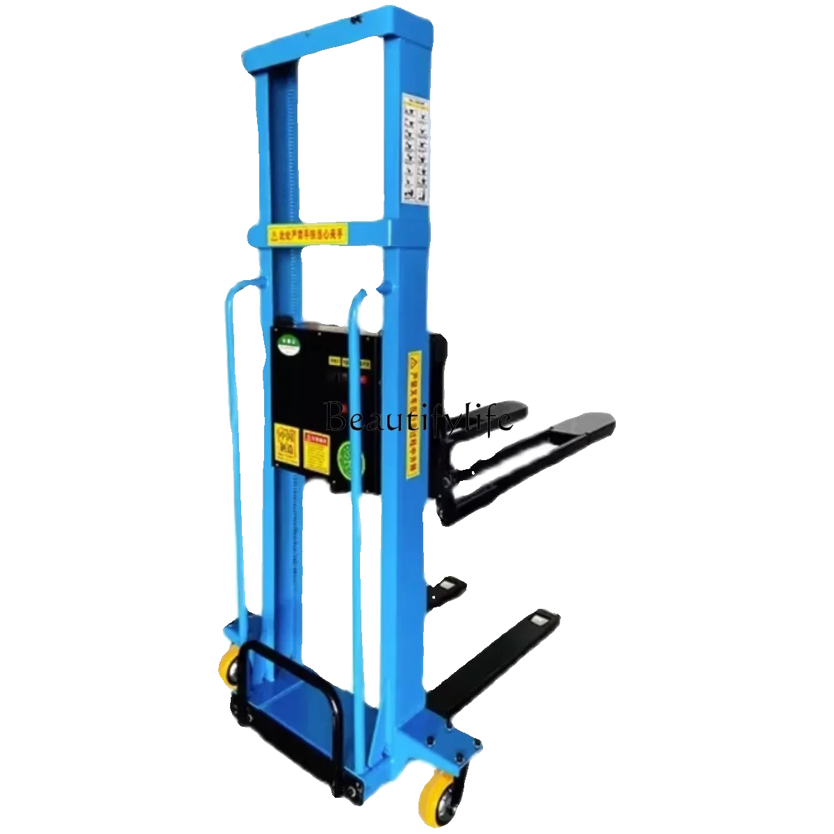 

ls 48Load 1 Ton Portable Electric Forklift Remote Control Operation Automatic Lifting Climbing Truck