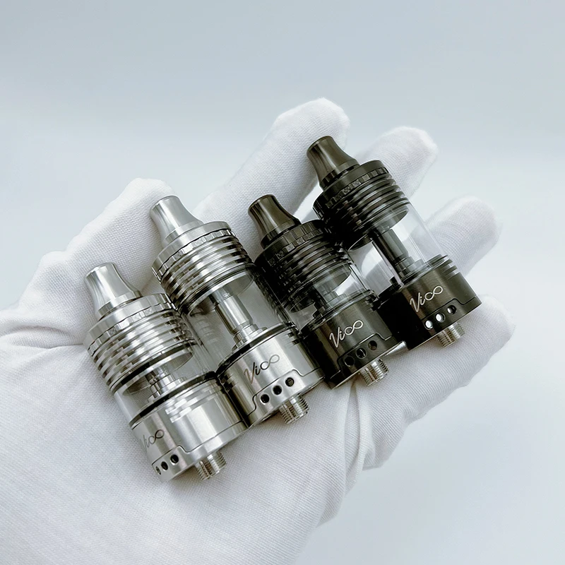 YFTK Vico RTA Rebuildable Tank MTL / RDL 4ml 22mm SS316 Single Coil Deck Vape Vaper Atomizers Vaporizer vs Dead Rabbit 3 2 4