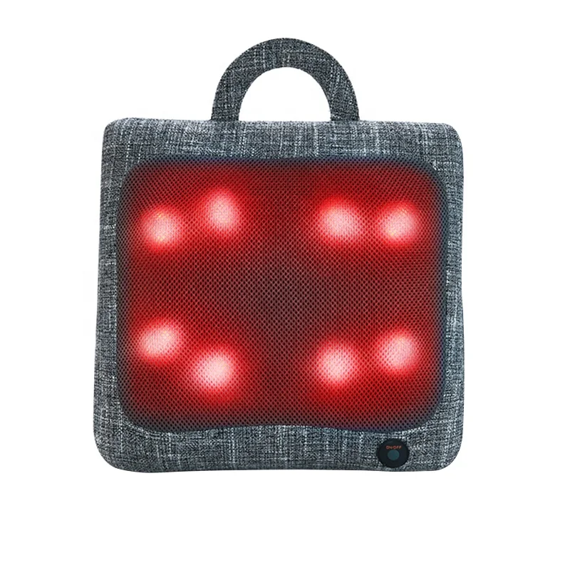 

Multifunctional intelligent one-button control electric kneading back massager pillow