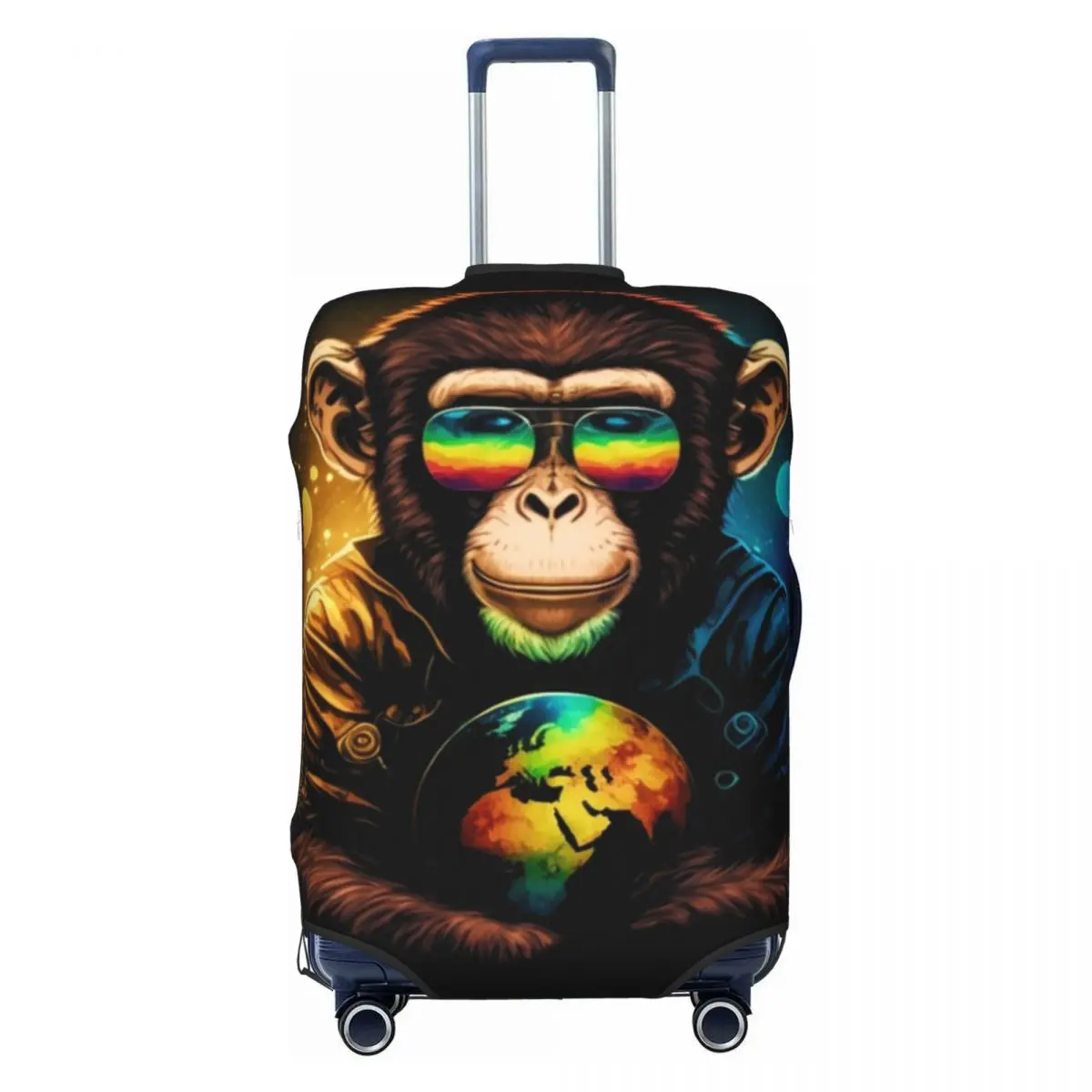 Monkey Print Suitcase Cover A Beautiful World Fun Business Protector Luggage Supplies Vacation