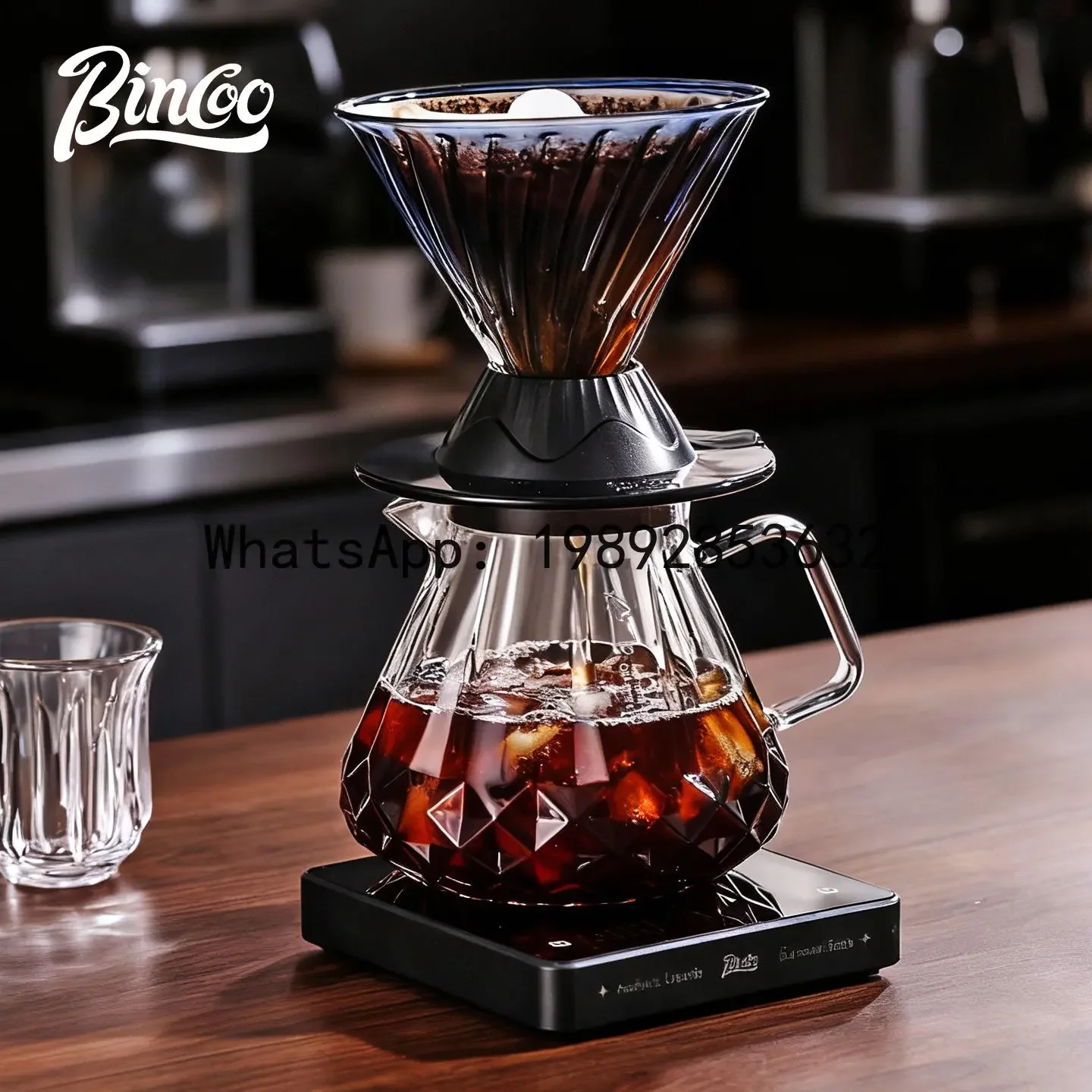

Xsmart cup pour-over coffee v60 twill spiral soaking filter cup stirring stick pour-over coffee suit