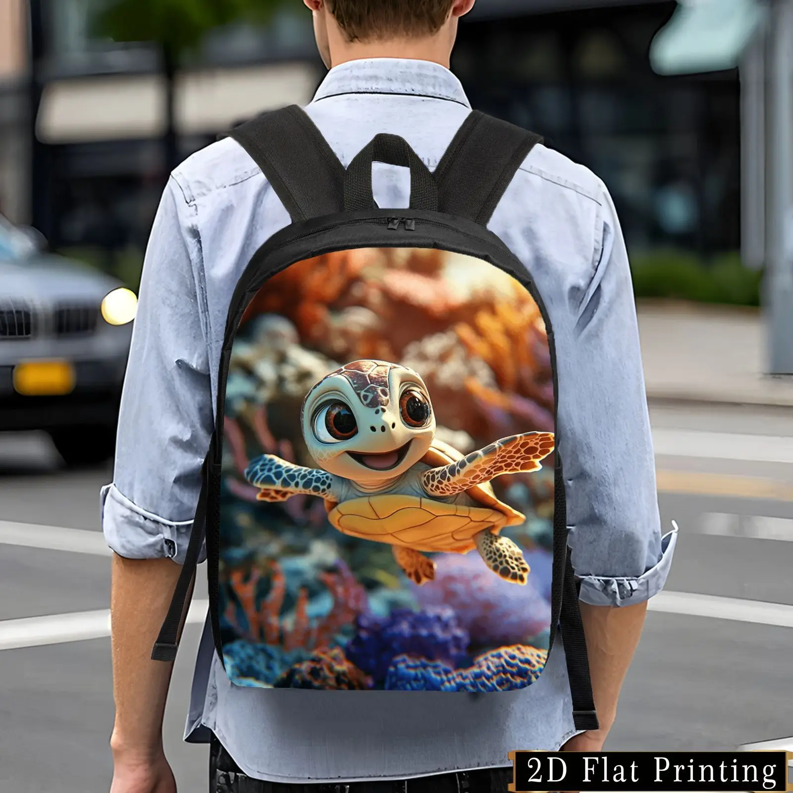 

Casual and stylish backpack, simple and personalized backpack. Creative design backpack for young people, light and large