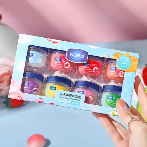 4/6/8pcs Fruit Series Lip Balm Set Moisturizing Hydrating Non-sticky Anti-Cracked Lip Mask Vaseline Lip Balm for Lips Care