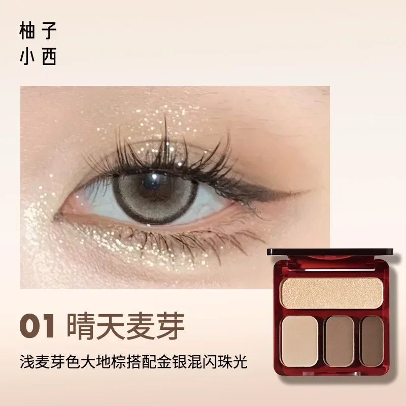 CCSHEER-paleta de sombras de ojos de 4 colores, paleta de sombras de ojos de atmósfera que combina con todo, paleta de sombras de ojos de maquillaje