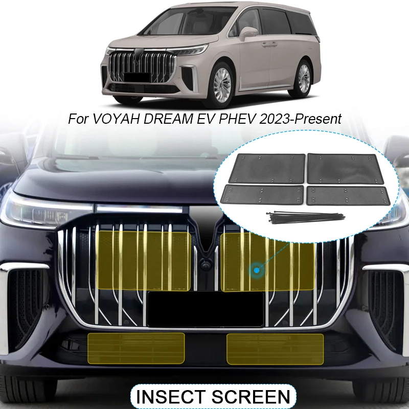 Car Insect-proof Air Inlet Protection Cover Insert Vent Racing Grill Filter Net Auto Accessory For VOYAH DREAM EV PHEV 2023-2025