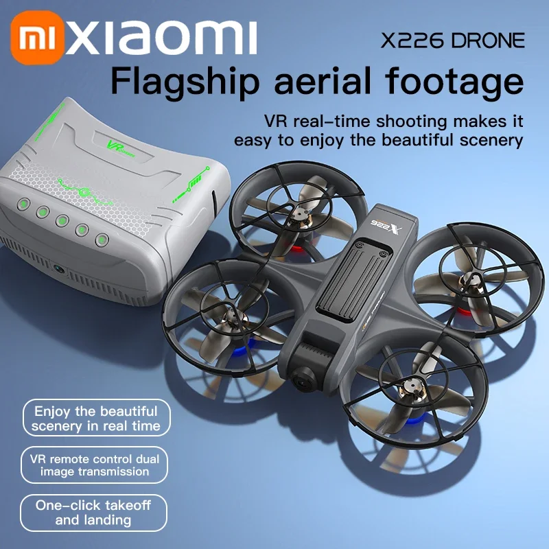 Xiaomi X226 Drone VR 8K Aerial HD Kamera Ganda Cerdas Menghindari Rintangan 5G WIFI Motor Tanpa Sikat GPS Eksklusif VR UAV Baru