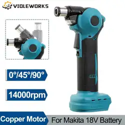 Cordless Electric Hammer Copper Motor 4200ipm 0/45/90 Degree Adjustable Head Hammer Drill Rechargeable for Makita 18V Battery