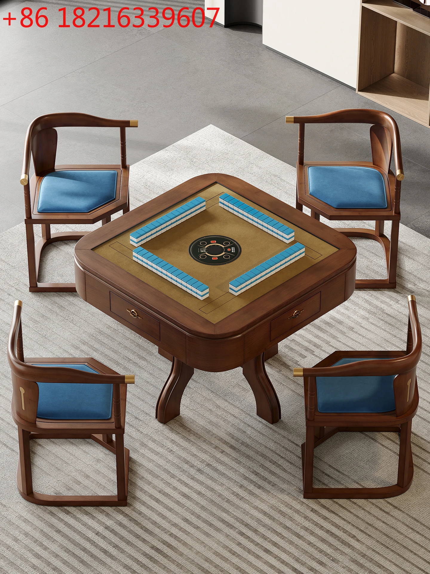 

Твердая машина для маджонга, обеденный стол двойного назначения, автоматический бытовой бесшумный многофункциональный новый китайский стиль