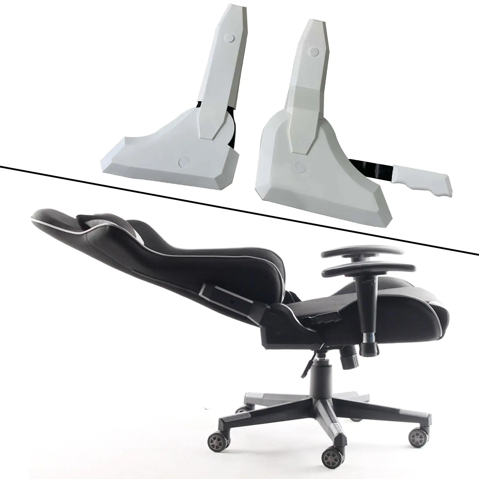 2Pcs Gaming Chair Angle Adjuster Durable Sturdy Replacement High Back Swivel Computer Desk Chair Angle Adjuster for Office Chair