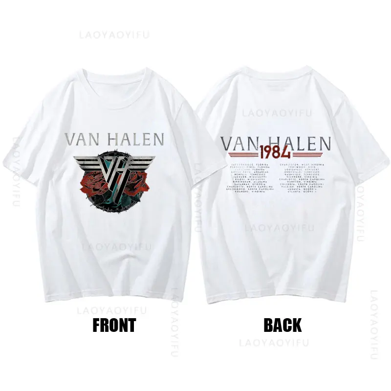 Hot Sale Eddie Van Halen Evh Theme 100%Cotton Summer Clothing Unique Short Sleeve Tee Graphic Gym Top Streetwear Unisex T Shirt