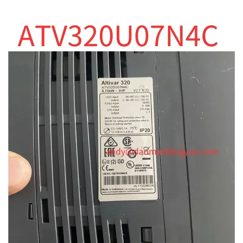 Second-hand Frequency converter ATV320U07N4C 0.75KW 380V test OK