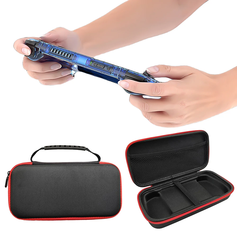 For Anbernic RG556 Retro Handheld Storage Bag EVA Travel Protective Case Scratch-proof Tempered Glass Screen Protector Kit image 5