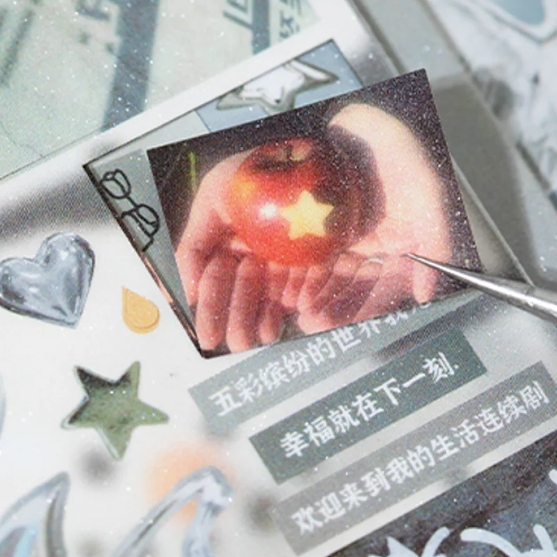 Dreamcore A5 كتاب ملصقات 29 قطعة لوازم سجل القصاصات خمر DIY ألبوم الصور ديكور Kawaii ملصقات الكولاج للمجلة