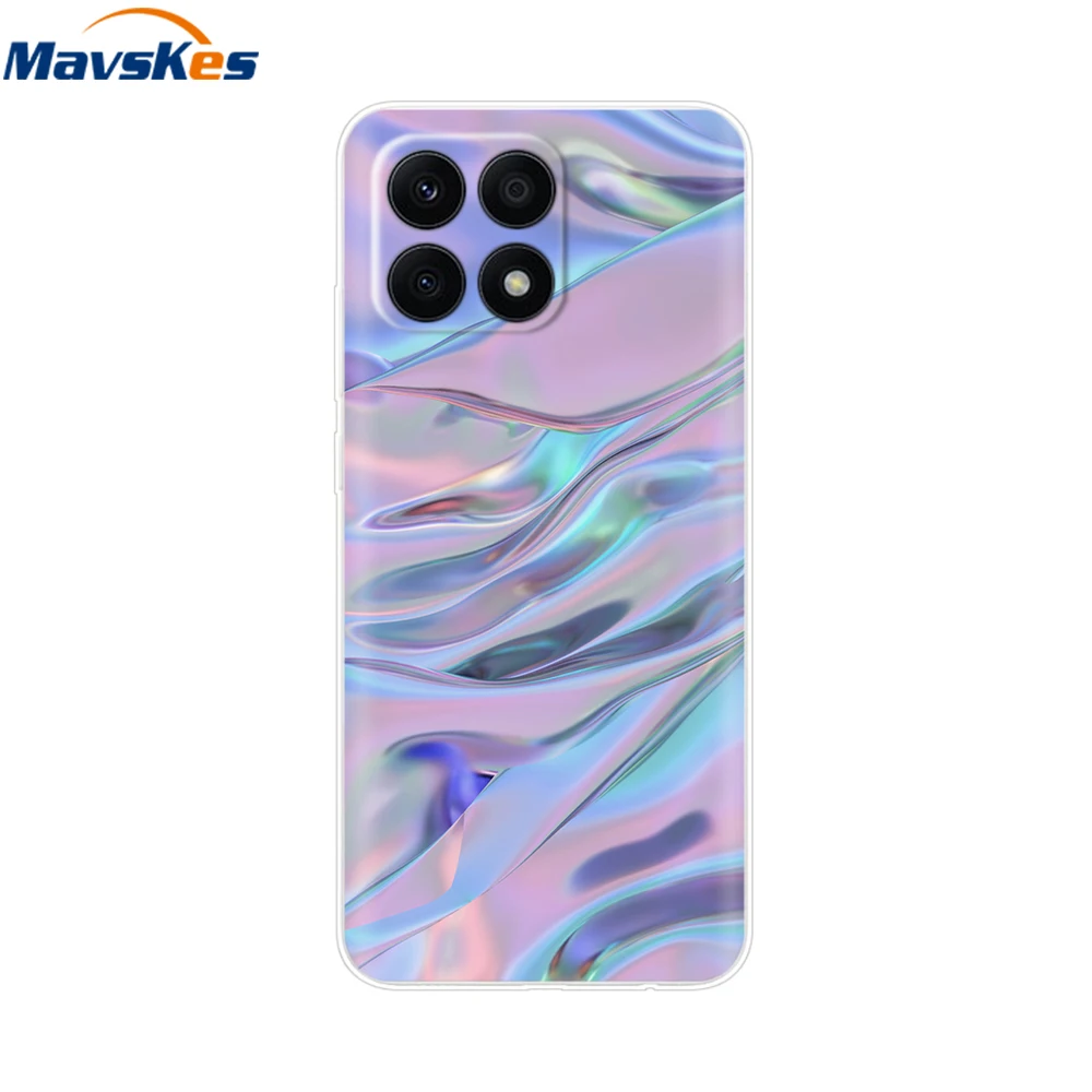ل الشرف X8a حالة 6.7 ''لينة بولي TPU لطيف الكرتون سيليكون الغطاء الخلفي ل الشرف X8a 4G X 8a 2023 CRT-LX2 CRT-LX3 الحالات الهاتف Fundas