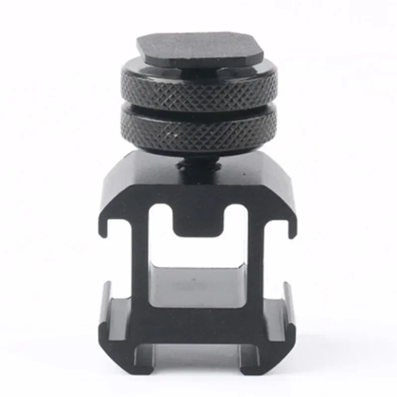 

Triple Hot Shoe Mount Adapter Dual Screws Bracket Stand Holder for DSLR Camera for LED Video Microphone Monitor Flash Light