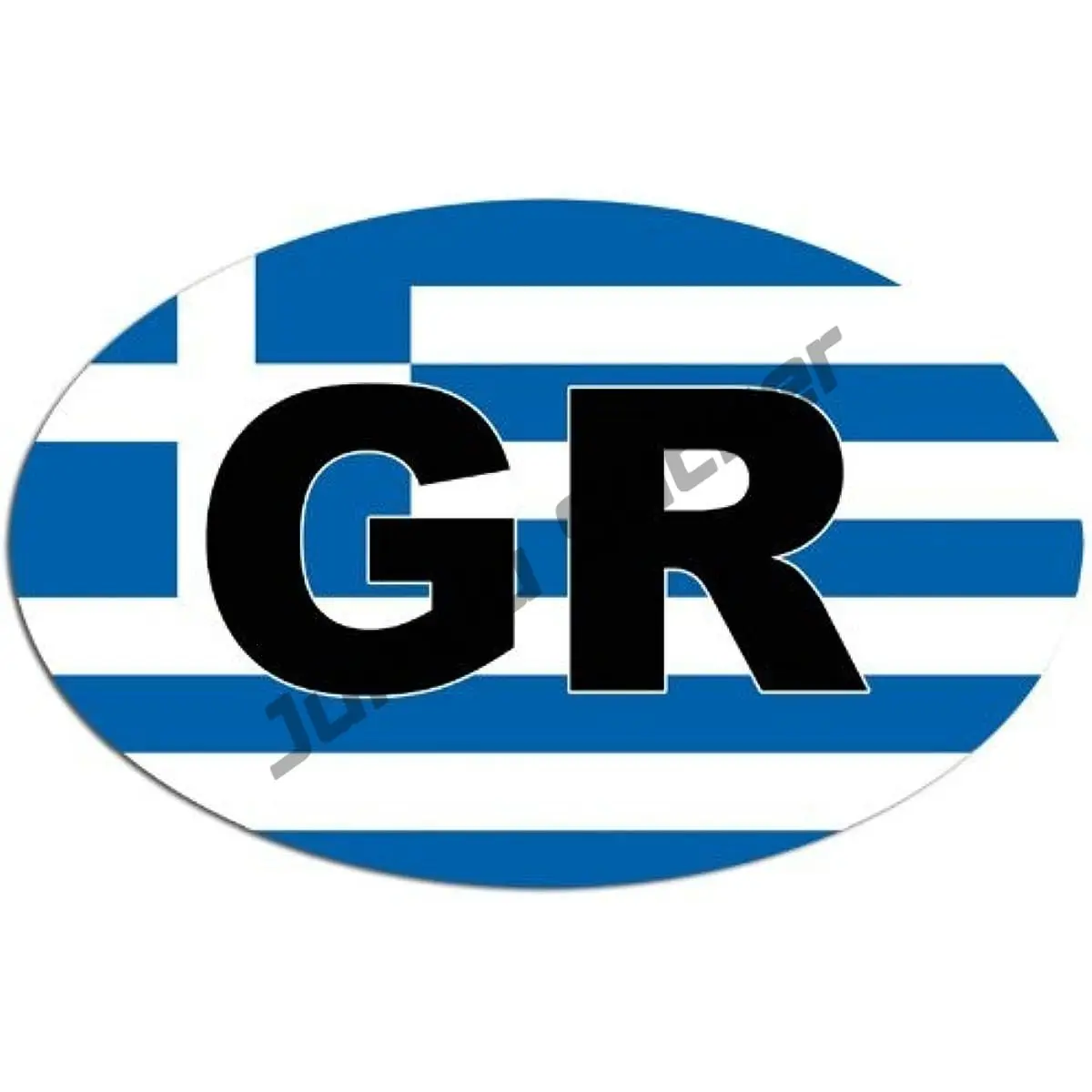 Oval GR with Greece Flag Sticker Country Wings Biker Decal Vinyl Motorbike GR Greek Greece Motorcycle Car Detailing Exterior