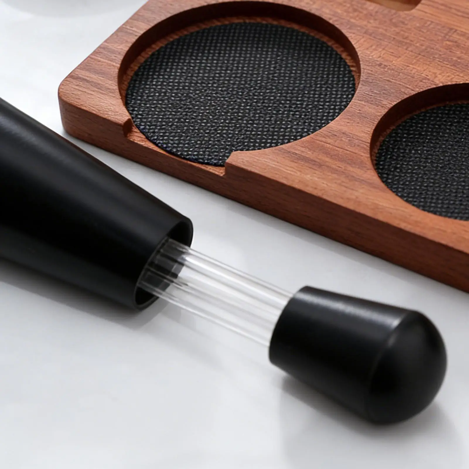 

Набор для приготовления кофе из 7 предметов: профессиональный эргономичный тампер и аксессуары для распределения кофе с защитой от скольжения для дома, кухни, студии, бара