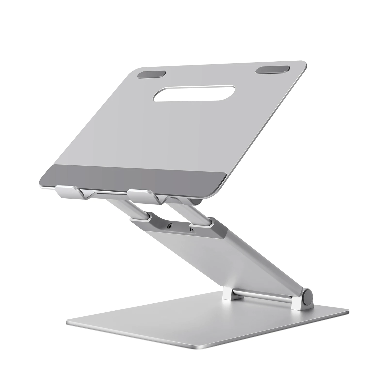 HPERGO Adjustable Foldable Rotatable Scalable Aluminium Laptop Stand Tablet Holder Book Stand Holder For Office Reading