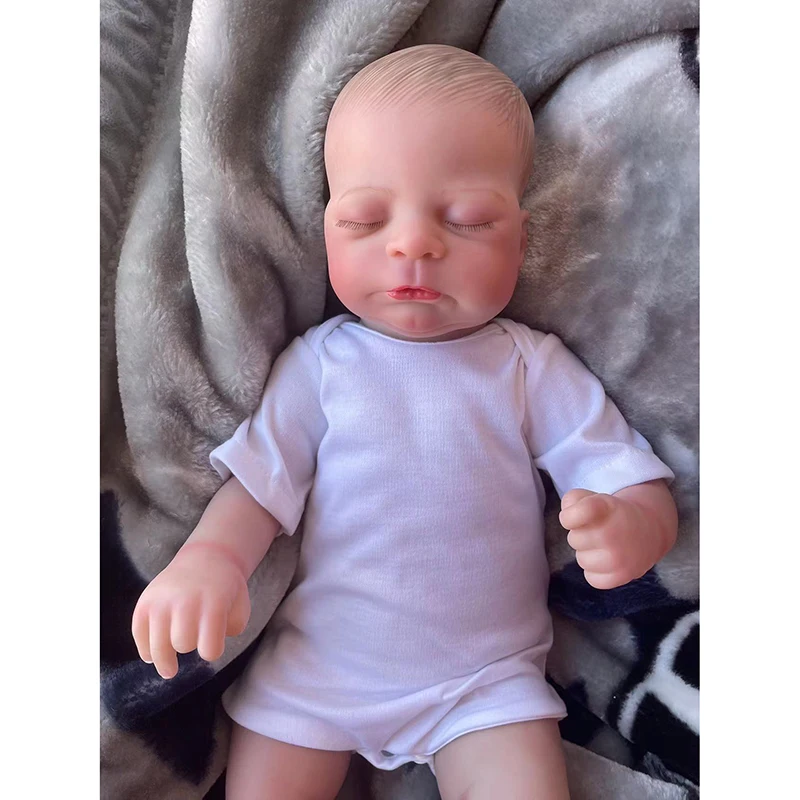 

50CM Timothy Reborn Doll Boy Sleeping Baby High Quality Genesis Hand Painted Doll with Visible Veins Collectible Art Doll