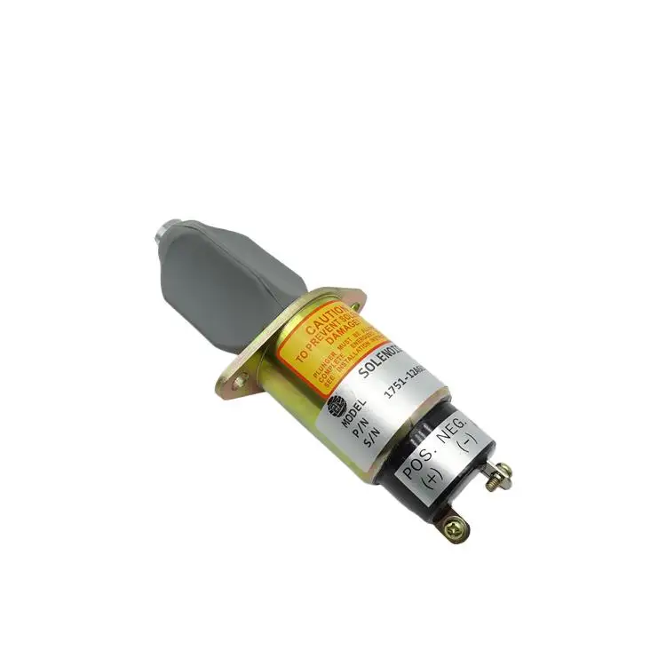 

Engine Parts SA-4259 1751-12A6U1B1S5 Excavator Flameout Switch 24V Fuel Shutoff Solenoid Fit for Kubota