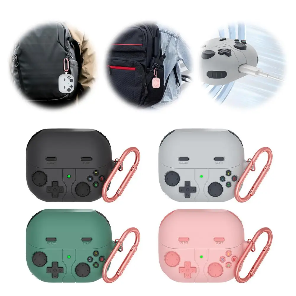 2024 New Style For Samsung Galaxy Buds 3 Pro And Galaxy Buds 3 Game Console Style Protective Case 3D Silicone Protective Case