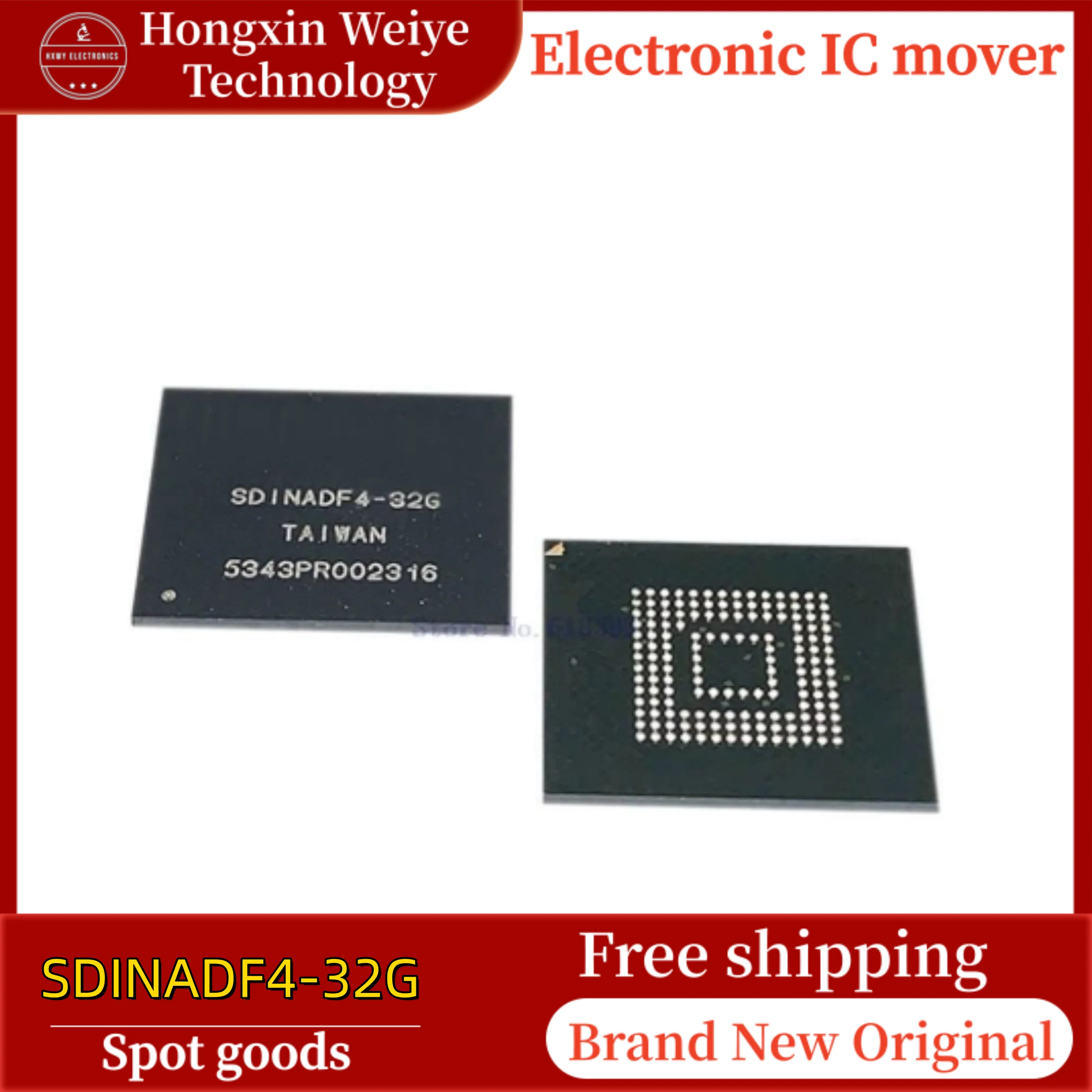 

2/10 PCS SDINADF4-32G FBGA-153 EMMC Memory Storage IC Brand New In Stock Free Shipping