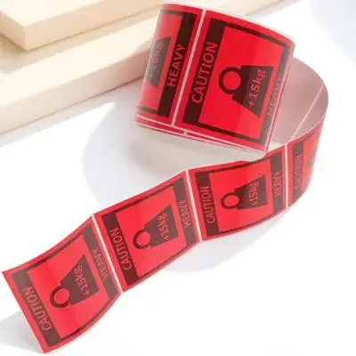 

1pcs Heavy Warning Sticker Team Lift Label Roll High Adhesive Box Labels For Warehousing Shipping Moving Large Scale Packaging