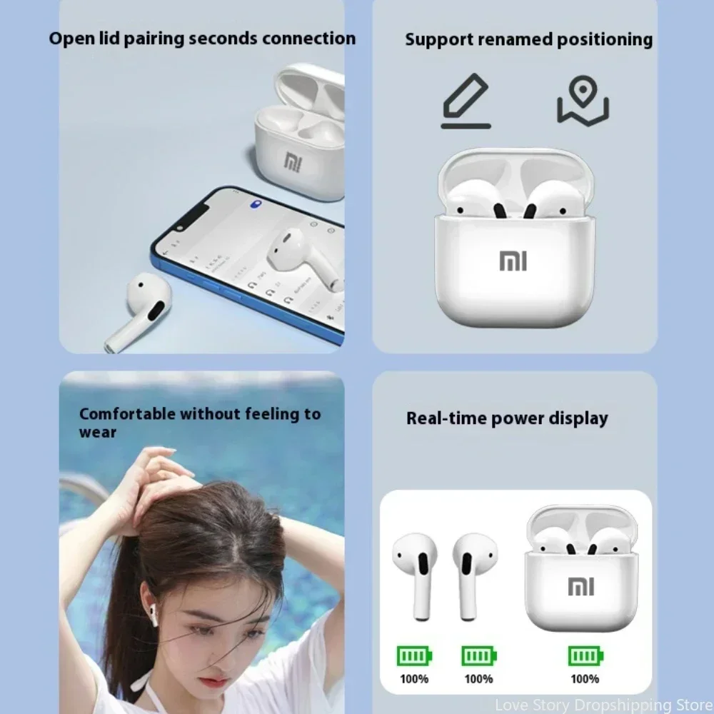 2Pcs Xiaomi Redmi Wireless Earbuds Bluetooth Earphone HIFI Stereo Sound Sport Waterproof Mini Earbuds With Mic For Android iOS