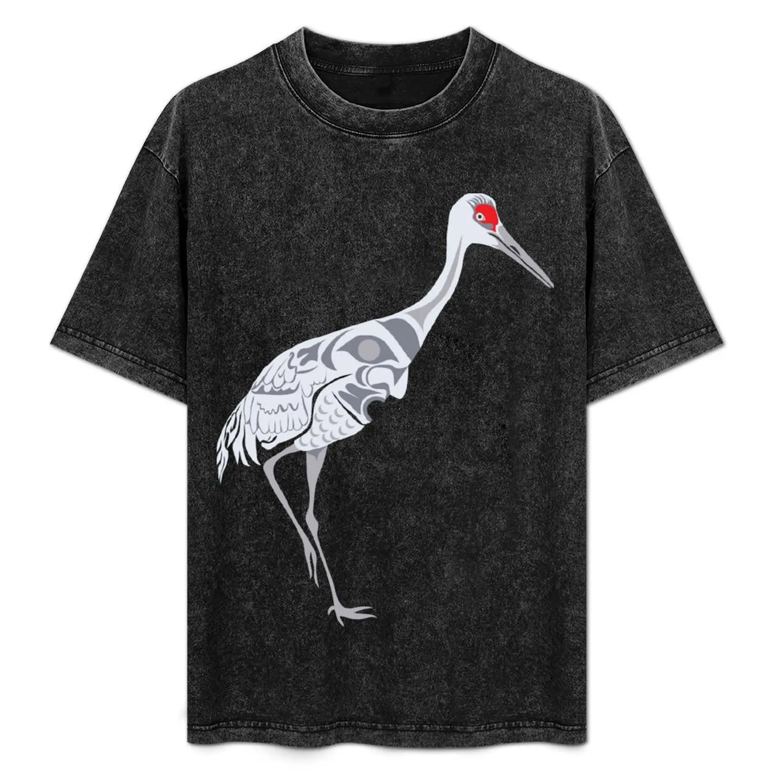 

Sandhill Crane T-Shirt Lightweight Basic Short Sleeve Shirt