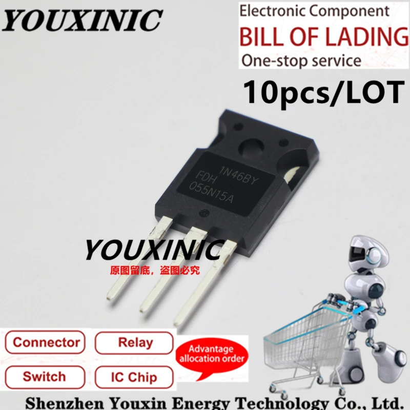 

YOUXINIC 100% new imported original FDH055N15A 055N15A TO-247 MOS field effect tube 167A 150V