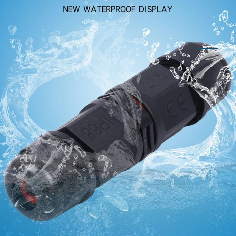 M12 Waterproof Connector IP68 2 3 4 5 6 Pin M16 3 Way Outdoor Wire Connector M20 Cross Shaped 4-way Screw Wiring Junction Box