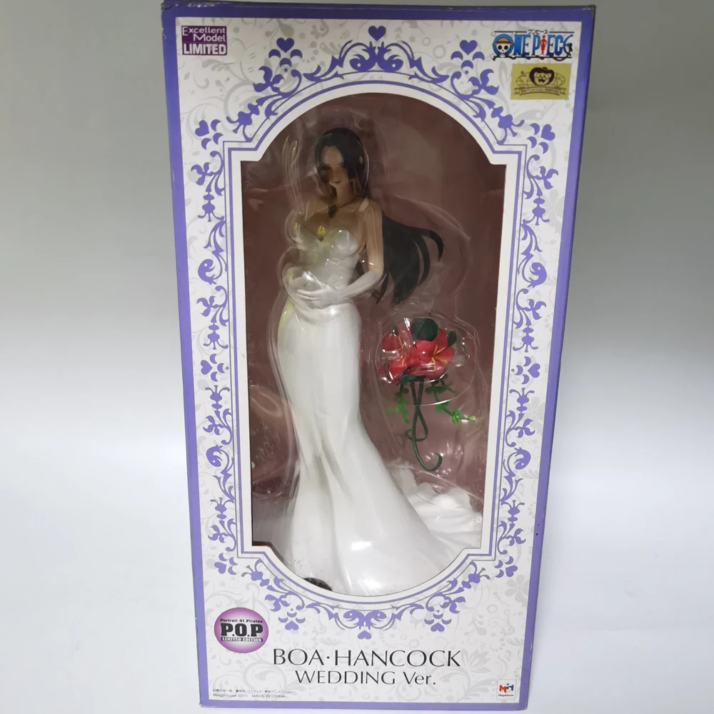 

Original One Piece MegaHouse POP Boa·Hancock Wedding Dress Empress Anime Action Figure Collectable Model Toys Birthday Present