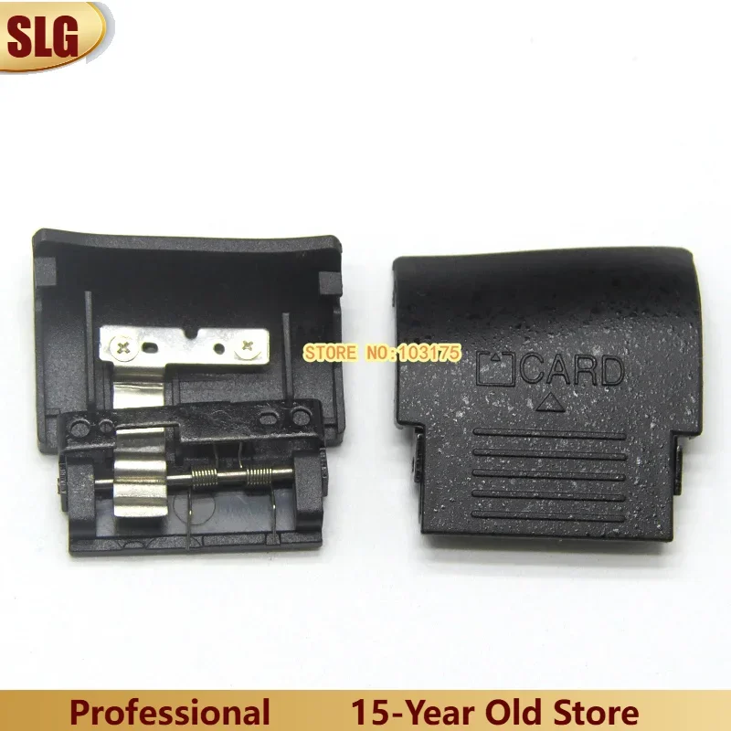 Nueva cubierta de puerta de cámara de tarjeta de memoria SD para Nikon D90 con resorte y placa de Metal