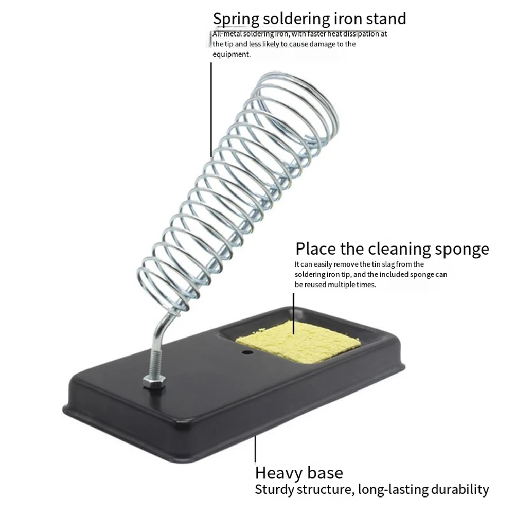 All Metal Soldering Iron Stand with Secure Non Slip Base Easy to Clean and Disassemble Suitable for Various Models