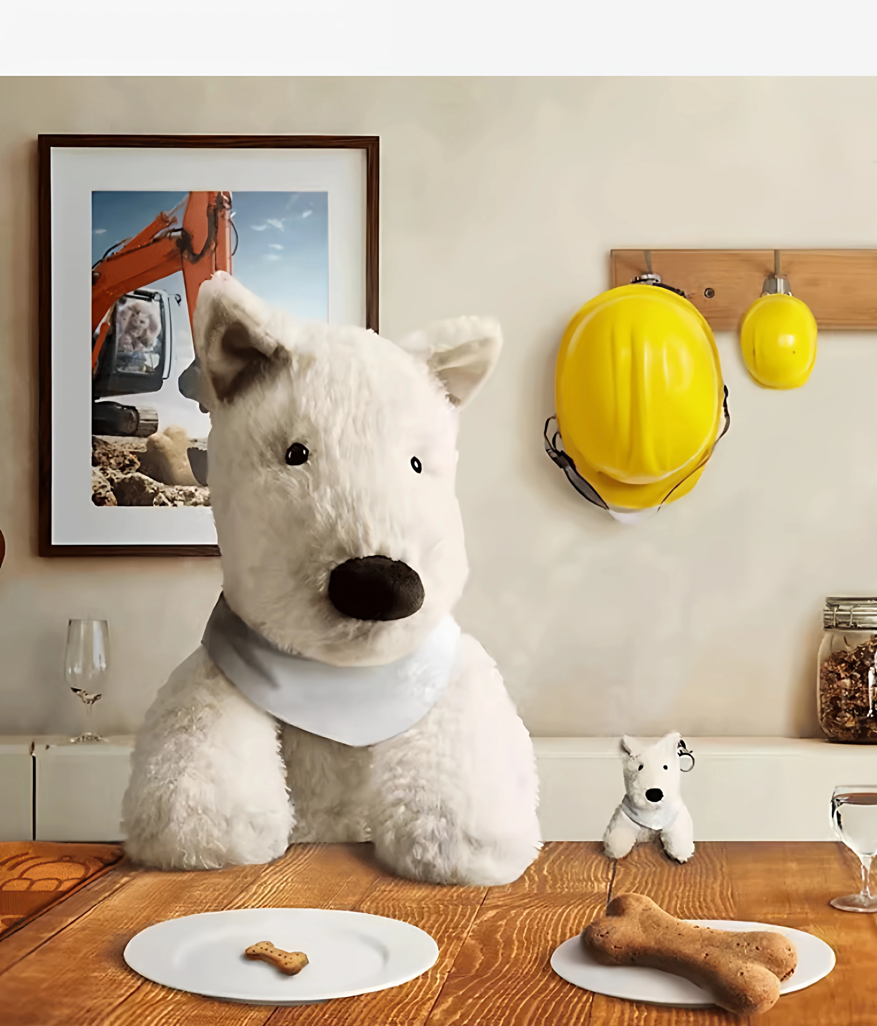 

Белый шотландский терьер, щенок Хайленд, плюшевая успокаивающая кукла, подарок на день рождения, рождественское украшение, украшение для дома, кукла, подарок для девочки