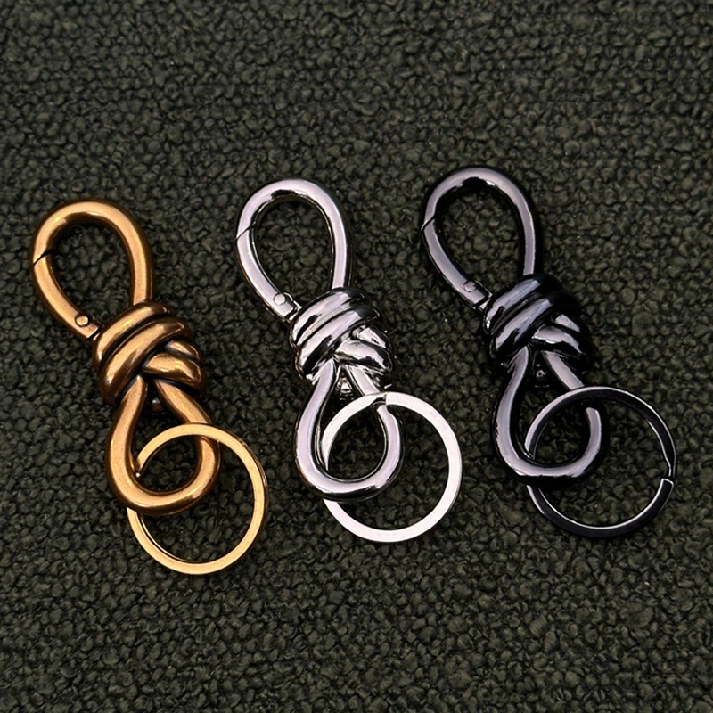 جديد المفاتيح للجنسين زوجين حلقة رئيسية عقدة مشبك فراشة مشبك 8-شكل مشبك التصميم الأصلي المفاتيح قلادة الملحقات