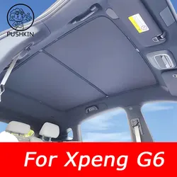 Sunroof Sunshade Ice Cloth Car Roof Glass Front Rear Skylight Heat Insulation Sun Shade For XPeng G6 Interior Accessories