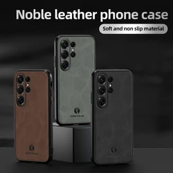 PU Leather Phone Case for Samsung Galaxy S26 S25 S24 S23 Ultra Plus FE Edge A17 A07 A56 A36 Cover Shockproof Full Camera Shell